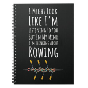 Best Gifts For Crew Rowers Funny Rowing Saying  Notebook