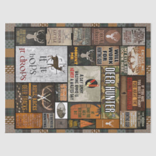 Best Gifts For Vintage Deer Hunter Lovers Tissue Paper