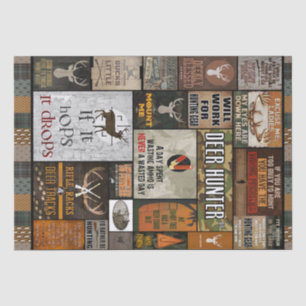 Best Gifts For Vintage Deer Hunter Lovers Tissue Paper