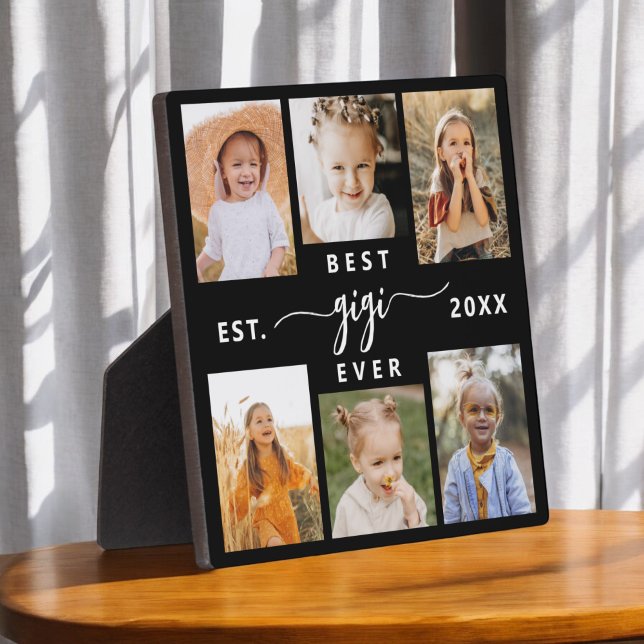 Best GiGi Ever - Grandchildren Photo Collage Plaque (Creator Uploaded)