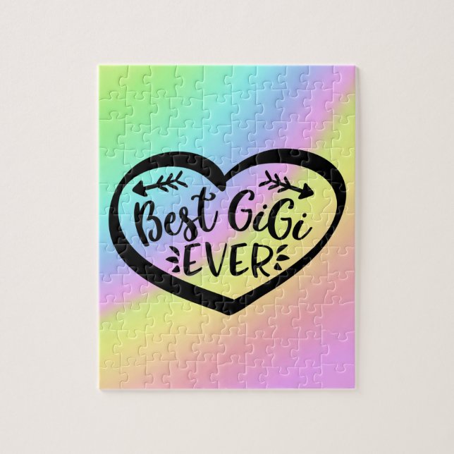 Best Gigi Ever Heart Gift Jigsaw Puzzle (Vertical)