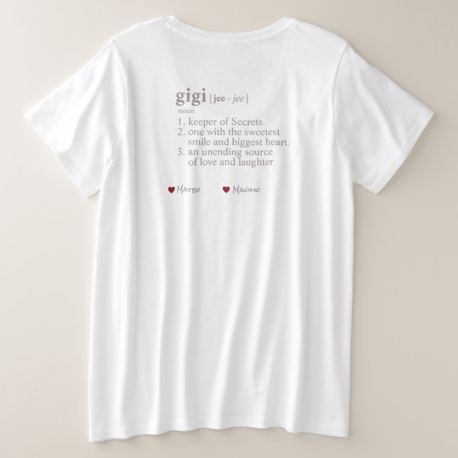 Best GiGi T-Shirt Plus Size T-Shirt (Design Back)