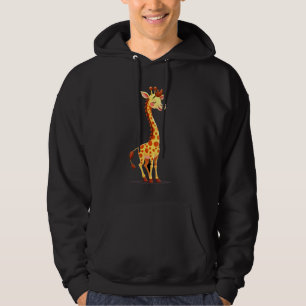 Best Giraffe Art For Men Women Adult Giraffe Print Hoodie