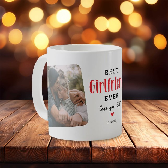 Best GIRLFIREND Ever 2 Photo Cute Gift  Coffee Mug (Creator Uploaded)