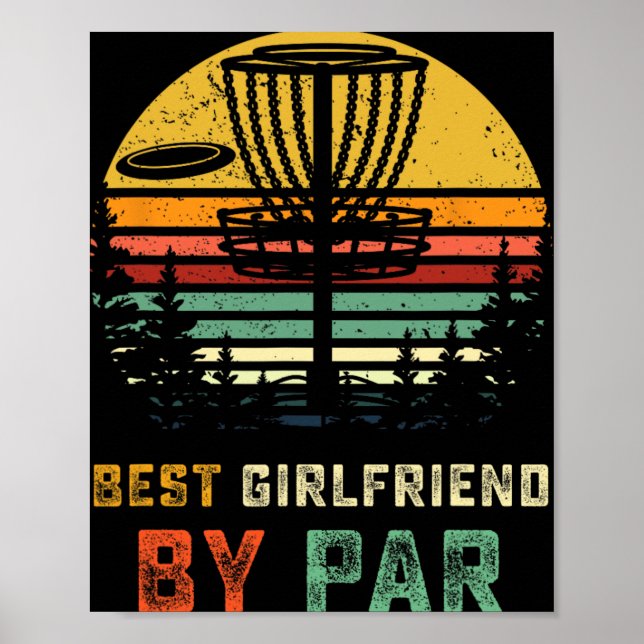 Best Girlfriend Disc Golf Gf Frisbees Disc Golfer  Poster (Front)