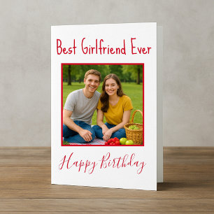 Best Girlfriend Ever Photo Birthday Holiday Card