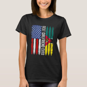 Best Girlfriend Ever Us Mozambique Flag Mother's D T-Shirt