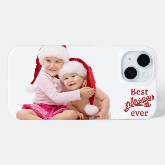Best Glamma Ever horizontal photo red/white Case-Mate iPhone Case (Back (Horizontal))