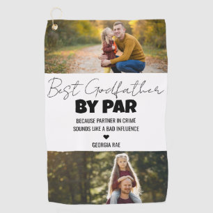 Best Godfather By Par Custom Photo Golf Towel