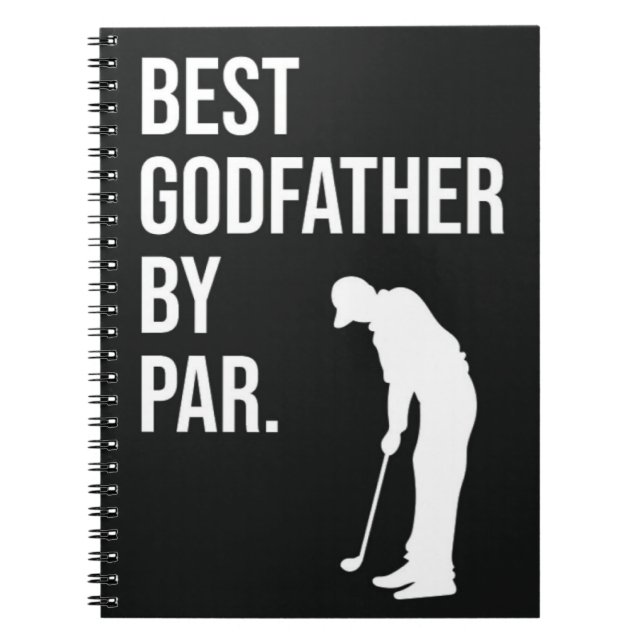 Best Godfather By Par Uncle Golf Gifts Notebook (Front)