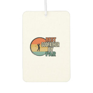 Best Godfather by Par Vintage Golf Vector Design_1 Car Air Freshener