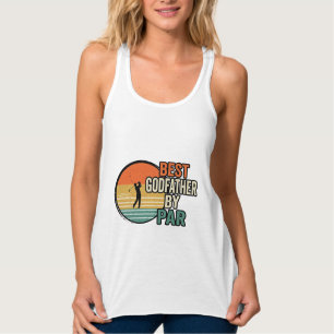 Best Godfather by Par Vintage Golf Vector Design_1 Singlet