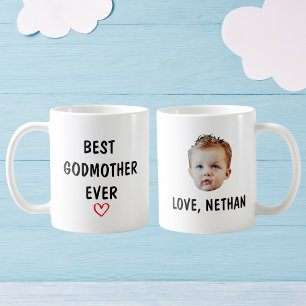 Best Godmother Ever Gifts, Personalised Godmother  Coffee Mug
