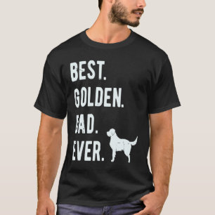 Best Golden Dad Ever Mens Golden Retriever Dog T-Shirt