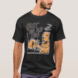 Best Golden Dad Ever Retro Golden Retriever Dog D T-Shirt