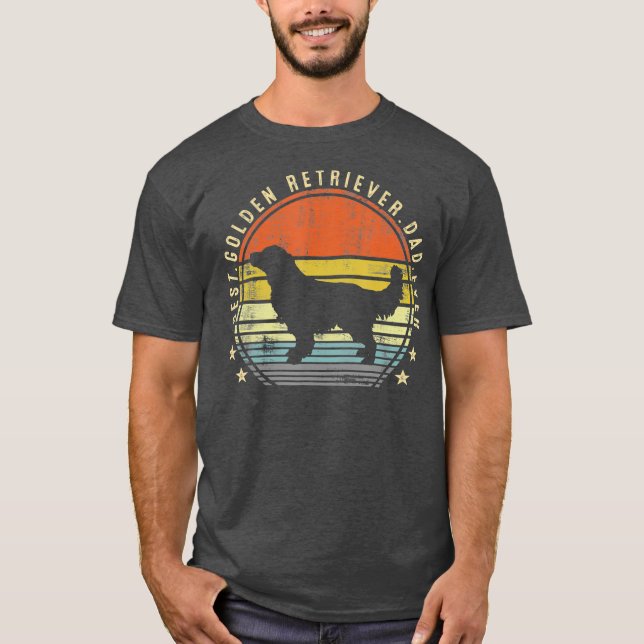 Best Golden Retriever Dad Ever Daddy Gifts Dog T-Shirt (Front)