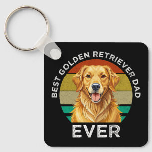 Best Golden Retriever Dad Ever Key Ring