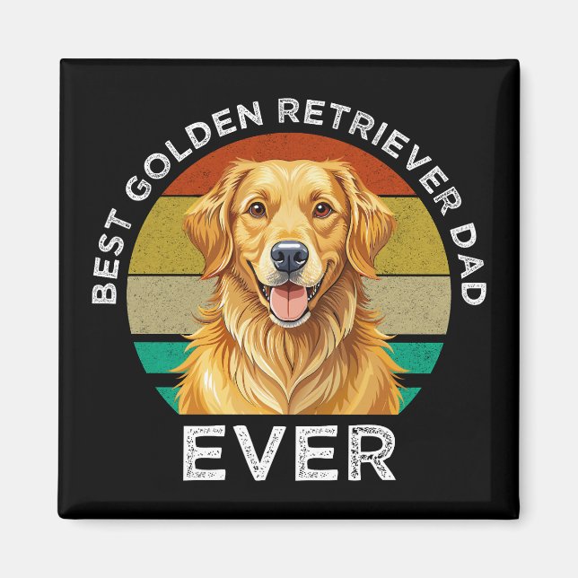 Best Golden Retriever Dad Ever Magnet (Front)