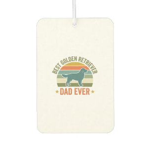 Best Golden Retriever Dad Ever Vintage Dog Shirt_1 Car Air Freshener