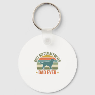 Best Golden Retriever Dad Ever Vintage Dog Shirt_1 Key Ring