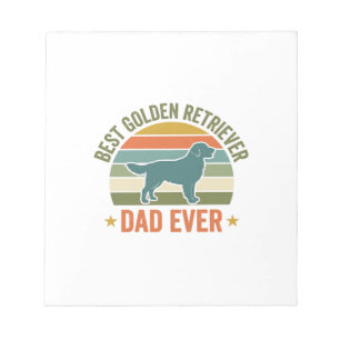Best Golden Retriever Dad Ever Vintage Dog Shirt_1 Notepad