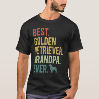 Best Golden Retriever Grandpa Ever Dog Lovers Fath T-Shirt
