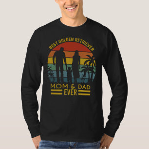 Best Golden Retriever Mom Dad Ever Vintagebest Mom T-Shirt