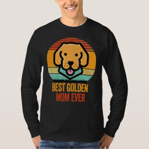 Best Golden Retriever Mom Ever Vintage Distressed T-Shirt