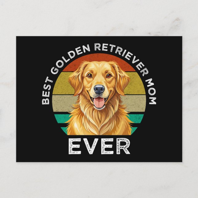 Best Golden Retriever Mum Ever Postcard (Front)