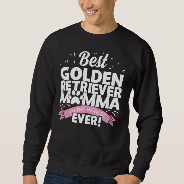 Best Golden Retriever Mum  Sweatshirt (Front)