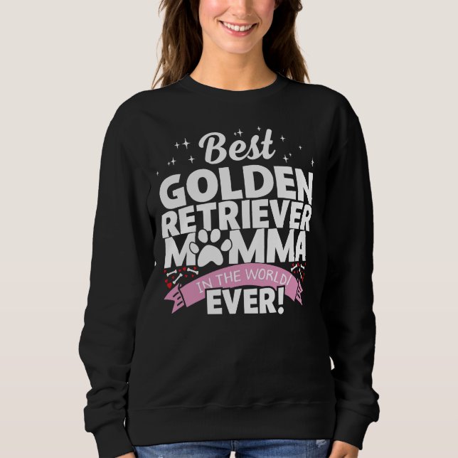 Best Golden Retriever Mum  Sweatshirt (Front)