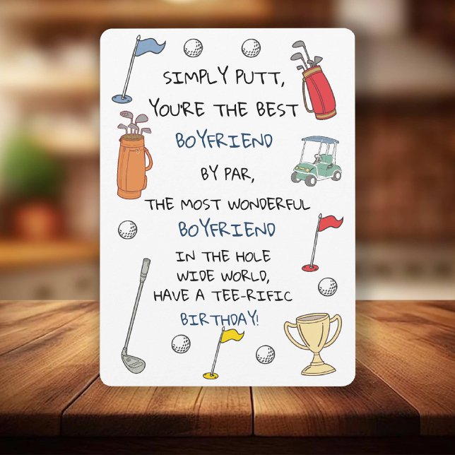 Best Golf Boyfriend Funny Birthday Card (Best Golf Boyfriend Funny Birthday Card
)