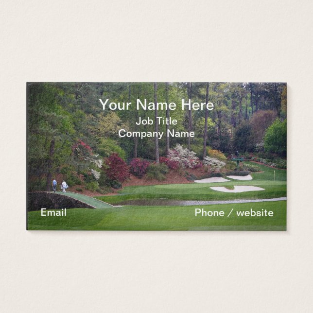 Best Golf Business Card (Front)