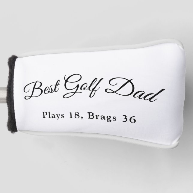 Best Golf Dad | Funny Golf Father Gift Golf Head Cover (Front)