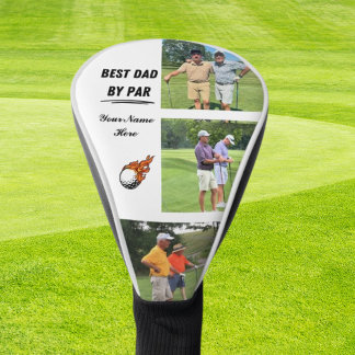 Best Golf Gifts For Dad Personalised Photo & Name  Golf Head Cover