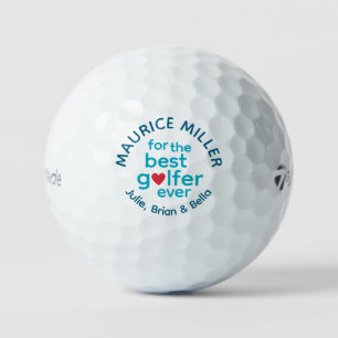 'Best Golfer Ever' personalised golfgift for him Golf Balls