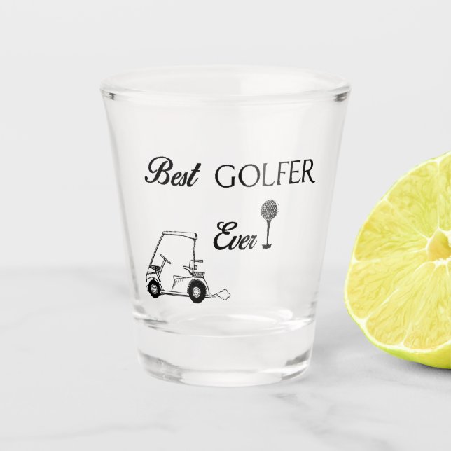 Best Golfer Shot Glass (Front)
