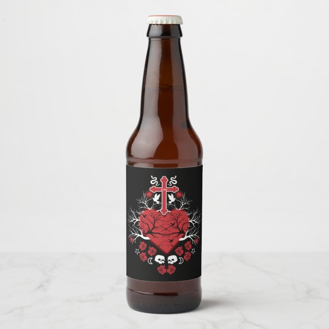 Best Gothic Gift Accessories Beer Bottle Label (Front)