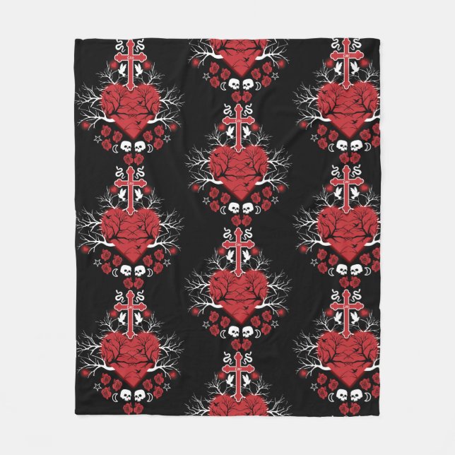 Best Gothic Gift Accessories Fleece Blanket (Front)