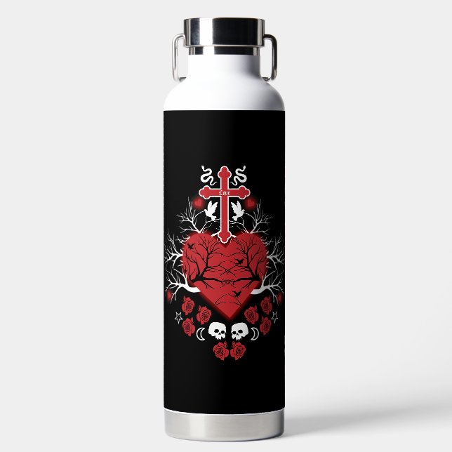 Best Gothic Gift Accessories Water Bottle (Front)