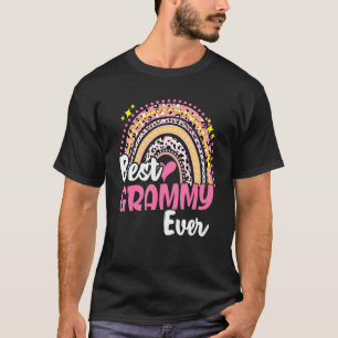 Best Grammy Ever Funny Pink Leopard Rainbow Mother T-Shirt