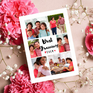 Best Grammy Ever Photo Collage Mother's Day Card