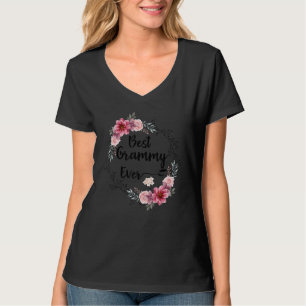 Best Grammy Ever Women Floral Decoration Grandma 1 T-Shirt
