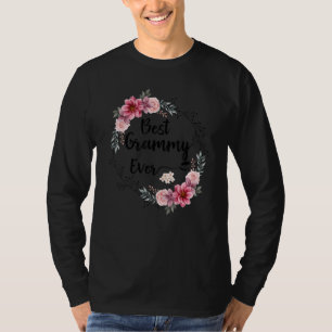 Best Grammy Ever Women Floral Decoration Grandma 1 T-Shirt