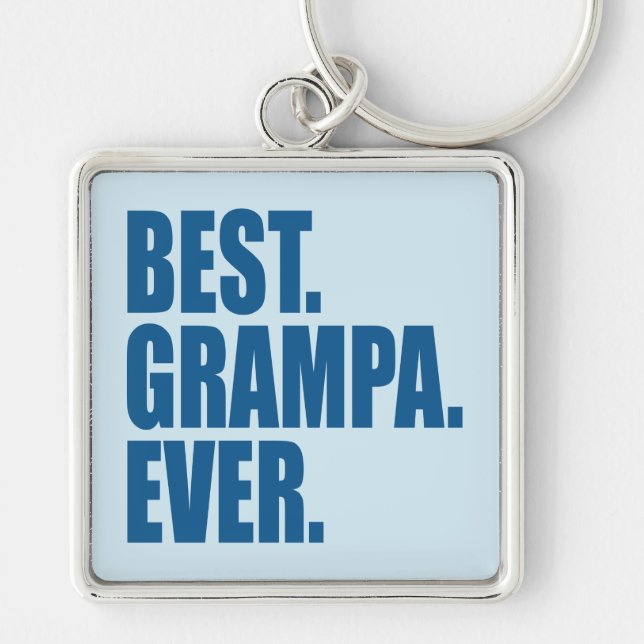 Best. Grampa. Ever. (blue) Key Ring (Front)