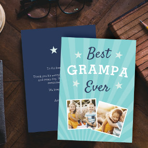 Best Grampa Ever Father's Day Flat Photo Card