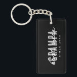 Best Grampa Ever Since 20XX Modern Simple Preppy Key Ring<br><div class="desc">This simple and modern design is composed of san serif typography.</div>