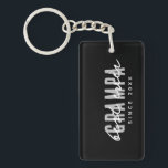 Best Grampa Ever Since 20XX Modern Simple Preppy Key Ring<br><div class="desc">This simple and modern design is composed of san serif typography.</div>