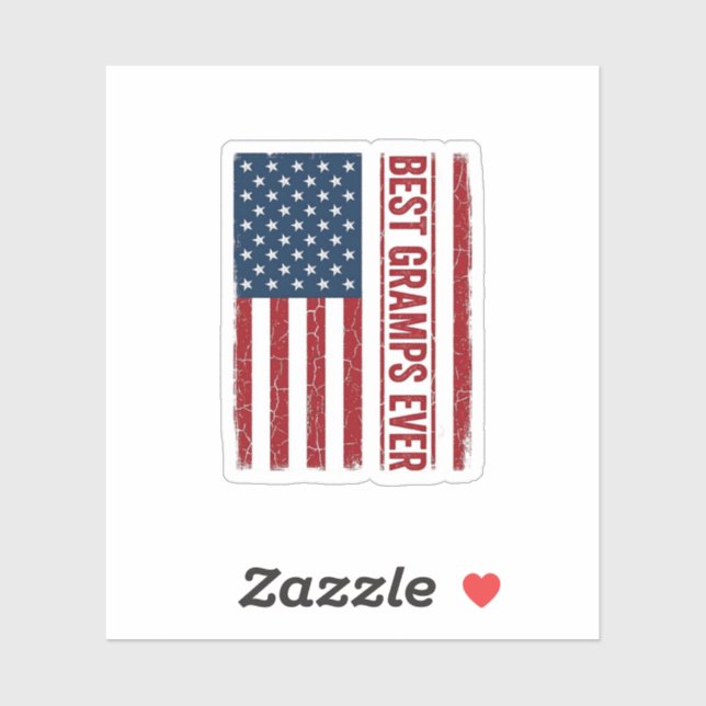 Best Gramps Ever Patriotic Flag Vector Design_1 (Sheet)