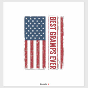 Best Gramps Ever Patriotic Flag Vector Design_1